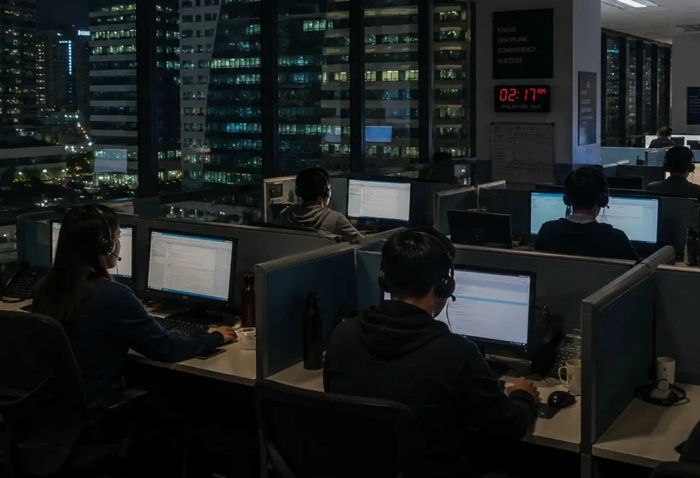 an image that represents bpo workers graveyard shift